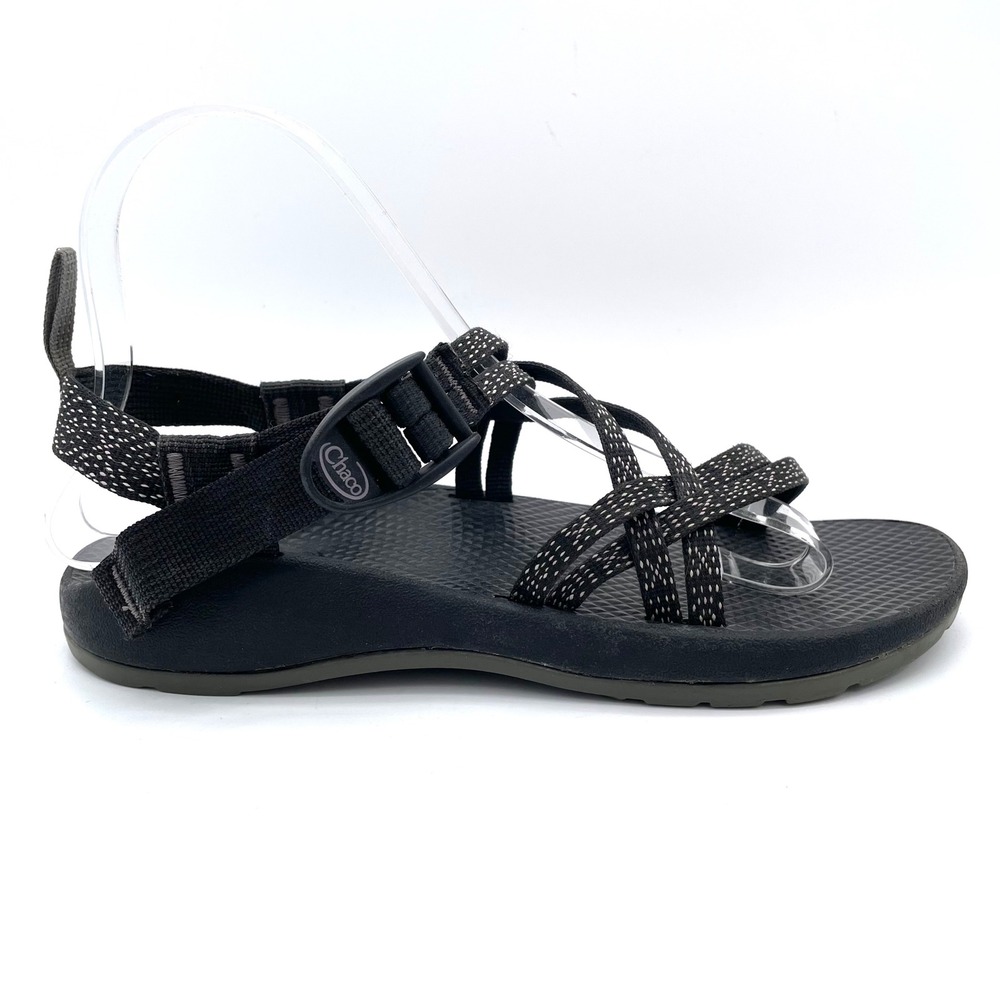 Chaco Z/1 Ecotread Sandals Boys Size 6 Black Pattern Excellent Strappy Sport